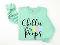 Chillin With My Peeps Sweatshirt Easter Bunny Sweater Happy Easter Hoodie Women39s Easter Sweater Easter Family Easter Day Gifts Hoodie – Premium Graphic · Top Pick For Any Outfit