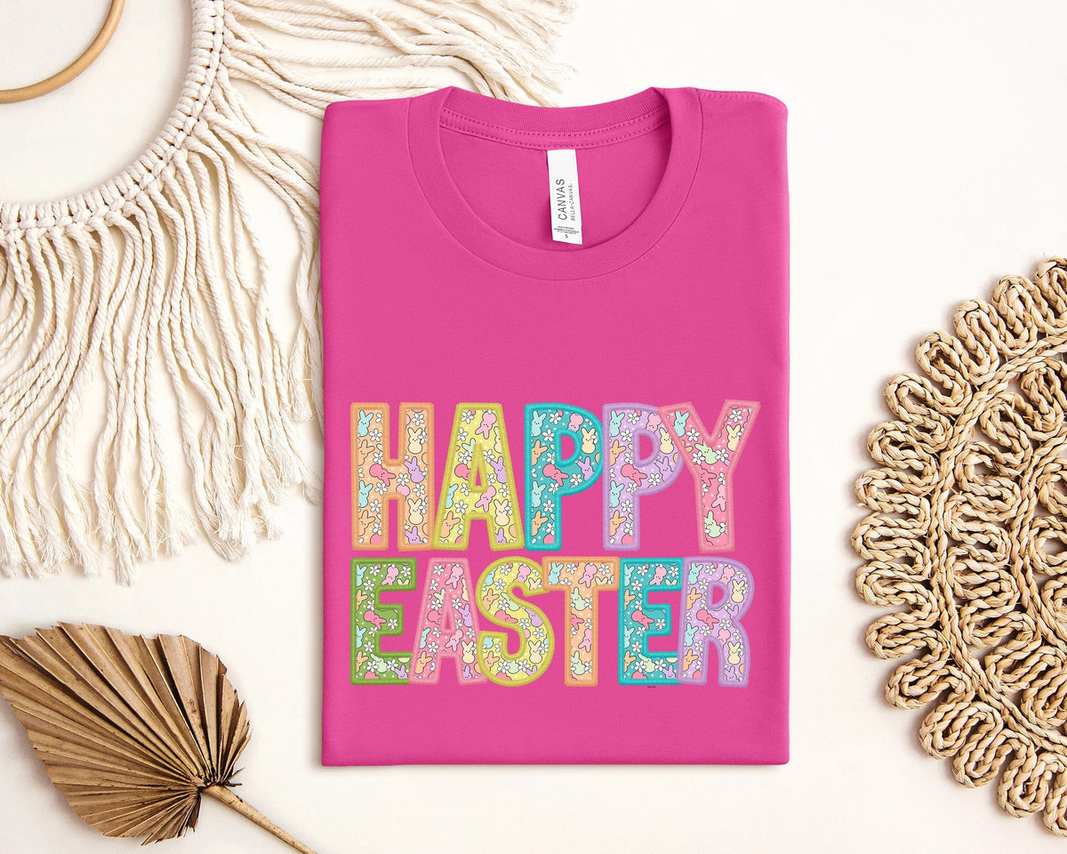 Happy Easter Bunny Sweatshirt Bunnies Sweatshirt Flowers Print Bunnies Leopard Bunny Sweatshirt Happy Easter Sweater Easter Gift Sweatshirt – Everyday Comfort · Trending Graphic Apparel