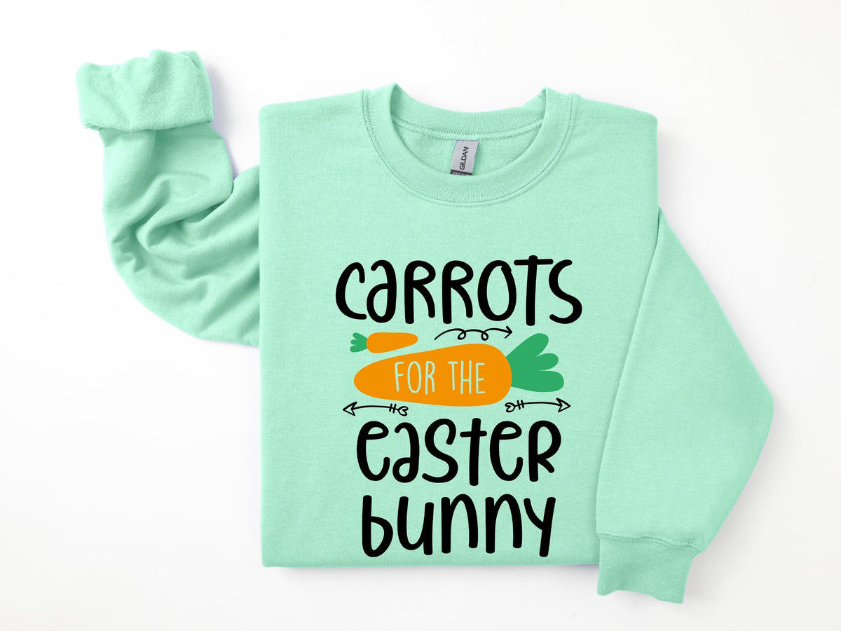 Happy Easter Carrot SweatshirtEaster Day Sweatshirt For Womens Garden SweatshirtSpring Rabbit SweatshirtEaster Gift for Woman Sweatshirt – Everyday Comfort · Great Gift For Fans