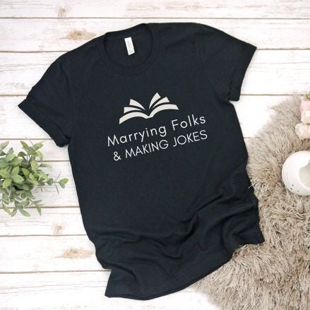 Marrying Folks Making Jokes Officiant Shirt Funny Marriage Officiant Gift Ordained Minister Officiant Short Sleeved Shirt Graphic Tee – Everyday Comfort · Trending Graphic Apparel