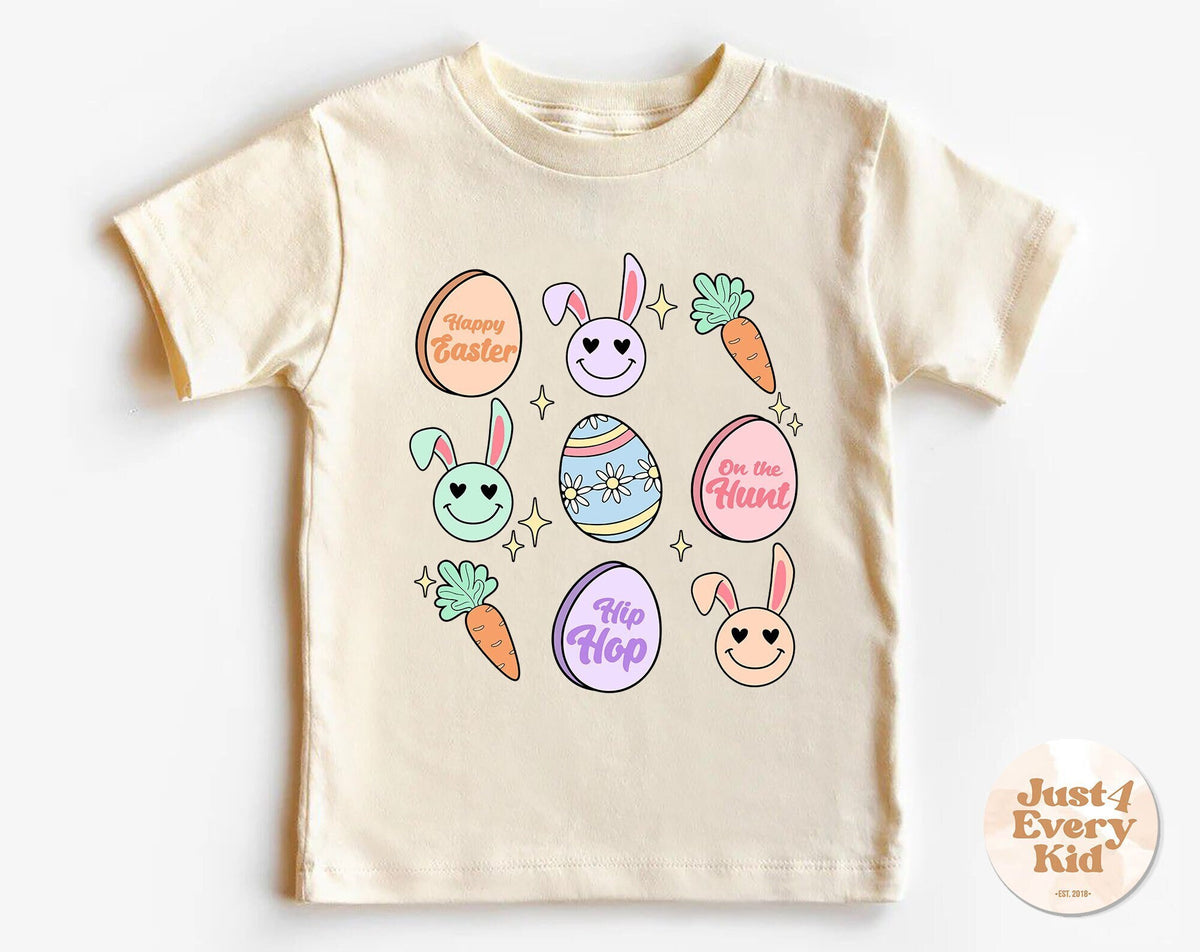 Kids Easter Shirt Retro Easter Toddler Shirt Smiley Bunny Toddler Tee Natural Easter Kids Shirt Easter Kids Gift Toddler Youth Tee Graphic Tee – Easygoing Wear · Perfect For Daily Wear
