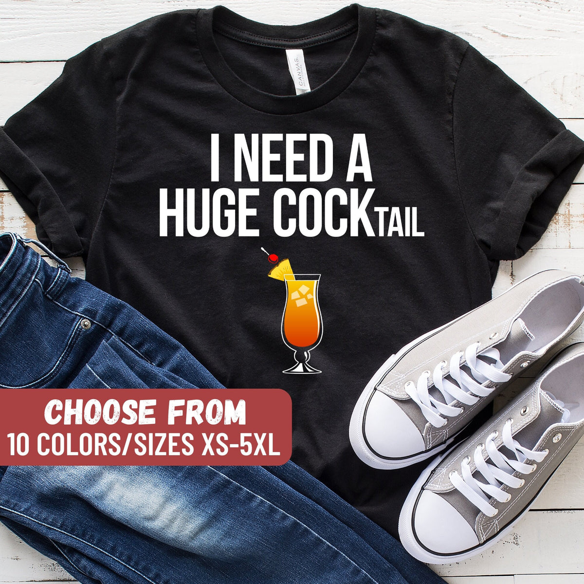 Funny Bartender Shirt Drinking Gift Alcoholic Shirt Bartender Gift Drinking Shirt Mom Shirt Mom Gift I Need A Huge Cocktail TShirt Graphic Tee – Warm & Stylish · High-Quality Print