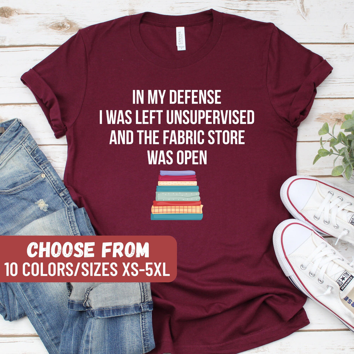 Funny Quilting Shirt Funny Sewing Shirt Quilting Lover Shirt Sewing Lover If My Defense I Was Lost And The Fabric Store Was Open TShirt Graphic Tee – Easygoing Wear · High-Quality Print