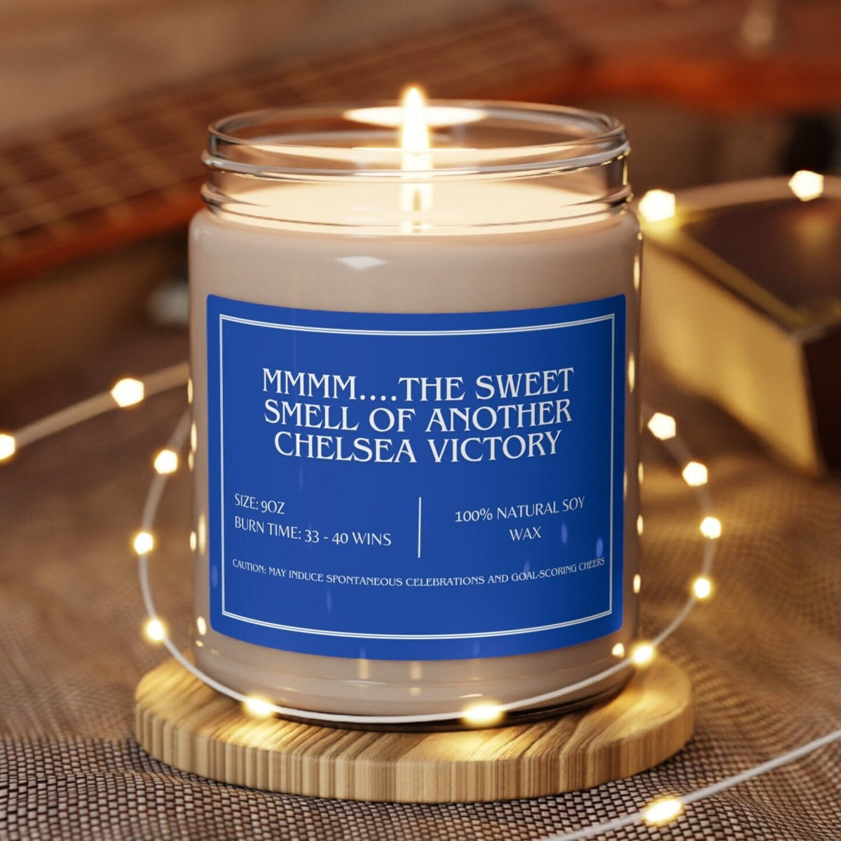 Smells Like A Win Candle Chelsea Gifts Premier League Scented Candle Champions League Soccer Birthday Game Day Candle Gift for him Graphic Tee – Cozy Vibes · Top Pick For Any Outfit