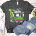 Tequila Limes and Sunshine Shirt Tequila Shirt Day Drinking Shirt Vacation Shirt Margarita Shirt Alcohol Shirt Tequila Lover Shirt Graphic Tee – Bold Style · Must-Have Style