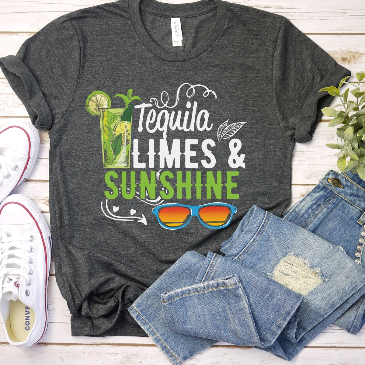 Tequila Limes and Sunshine Shirt Tequila Shirt Day Drinking Shirt Vacation Shirt Margarita Shirt Alcohol Shirt Tequila Lover Shirt Graphic Tee – Bold Style · Must-Have Style