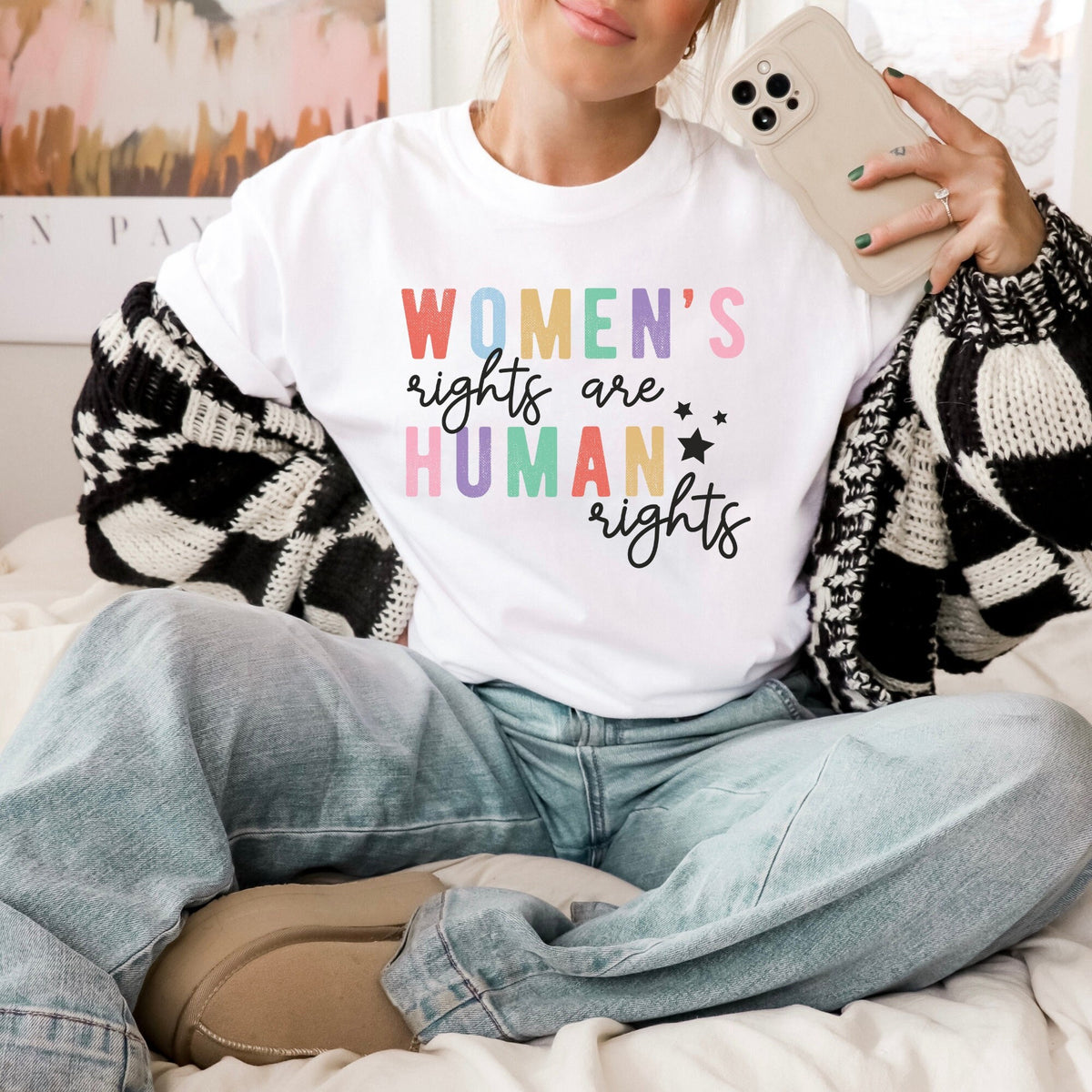 Womens Rights Are Human Rights Pro Roe Women39s Right to Choose Roe 1973 Pro Choice Shirt Women39s Fundamental Rights TShirt Feminist Tee Graphic Tee – Cozy Vibes · Trending Graphic Apparel