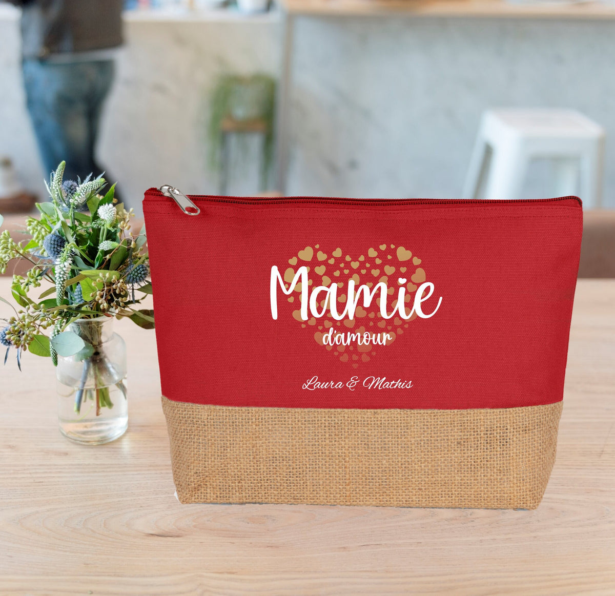 Grande trousse personnaliser Mamie d39amour anniversaire mamie Cadeau mamie fte des grands mres Graphic Tee – Premium Graphic · Great Gift For Fans