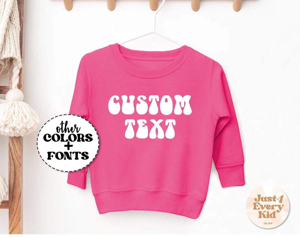 Personalized Name Toddler Sweatshirt Youth Sweatshirt Toddler Sweatshirt Custom Kids Crewneck Personalized Kid Sweatshirt Custom Name Sweatshirt – Soft Feel · Top Pick For Any Outfit