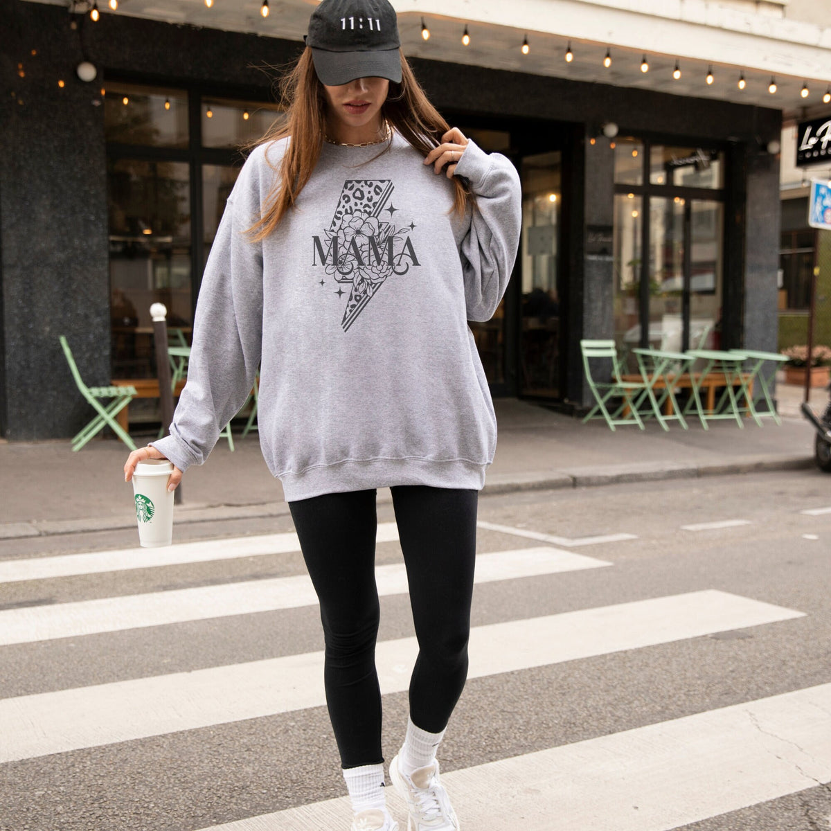 Mama Lightening Bolt Sweatshirt Mama Sweatshirt Gift for New Mom Mom Sweatshirt Mothers Day Gift Gift For Wife Sweatshirt – Soft Feel · Great Gift For Fans