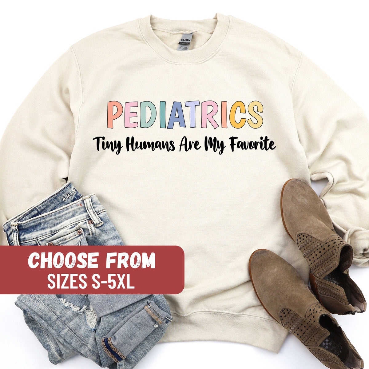 Pediatrics Sweatshirt PEDS Sweatshirt Peds Nurse Shirt Pediatric Nurse Gift Pediatrics Tiny Humans Are My Favorite Sweatshirt Sweatshirt – Warm & Stylish · Trending Graphic Apparel