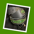 T026 194039s style black leather gold tone studded rockabilly western biker belt with green snakeskin inlay 50quot waist T026 Graphic Tee – Cozy Vibes · Perfect For Daily Wear