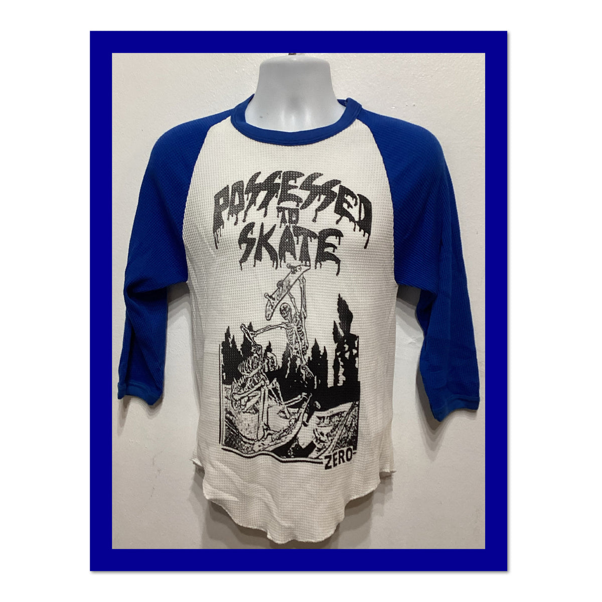 Printed novelty jersey thermal T shirt quotPossessed to Skatequot Size small Jersey – Bold Style · Top Pick For Any Outfit