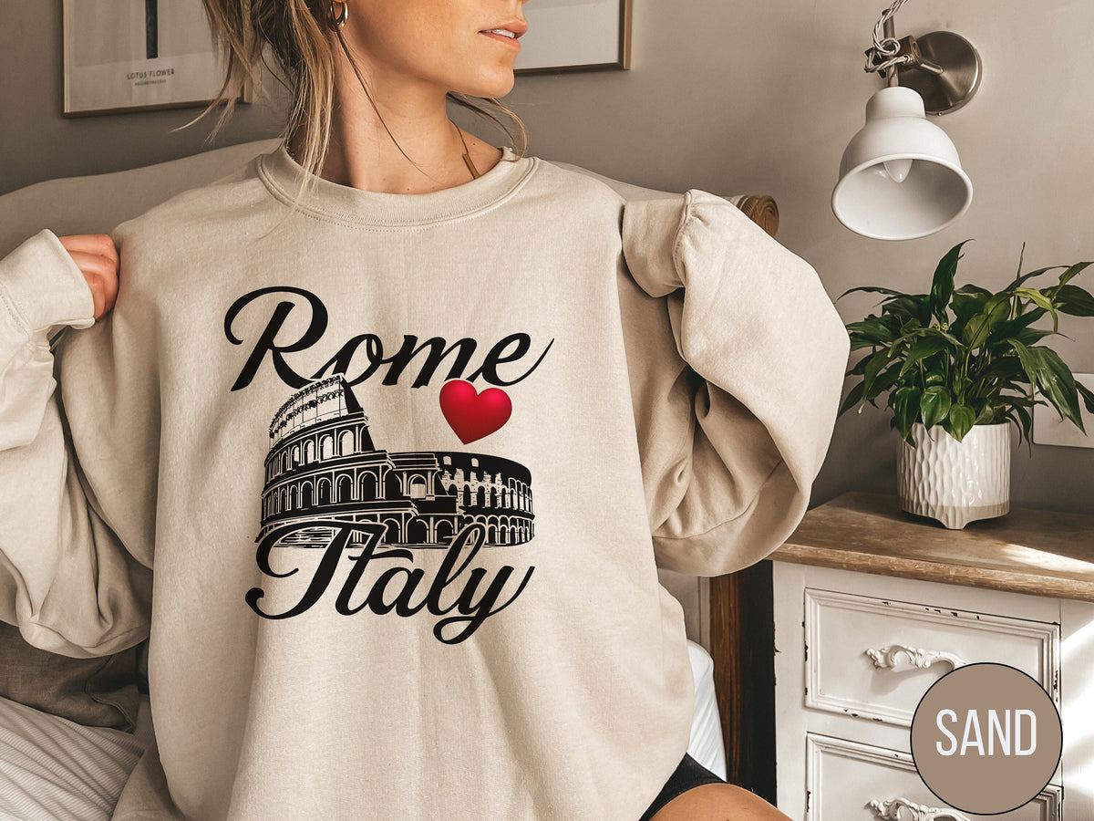 Rome Italy Sweatshirt Rome Italy Crewneck Rome Sweater Italy Sweatshirt Italy Vacation Shirt Euro Trip Group Shirt Italy Trip Roma tee Sweatshirt – Aesthetic Look · Great Gift For Fans