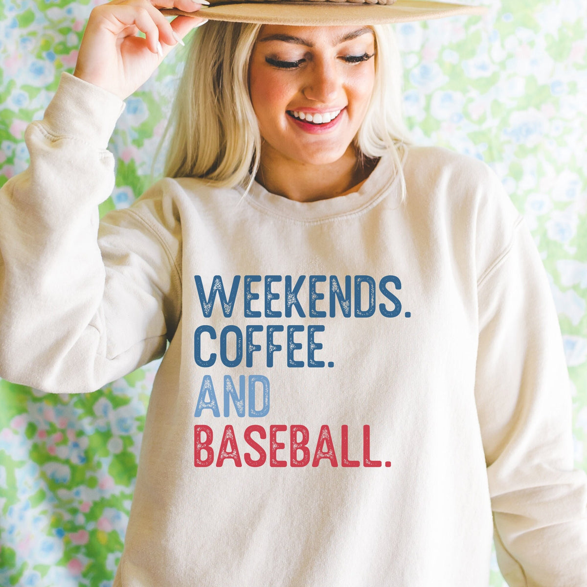 Weekends Coffee and Baseball Sweatshirt Game Day Sweater Sport Mom Shirt Baseball Lover Shirt Baseball Mom Sweatshirt – Feel-Good Design · Great Gift For Fans