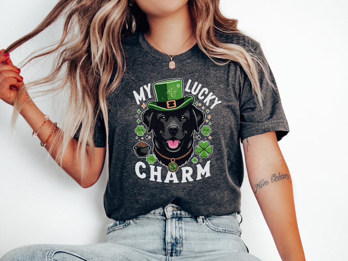 Express Black Labrador St Patrick39s Day Sweatshirt St Paddy39s Day Labrador gift My Lab is My Lucky Charm St Patty Blac Lab Crewneck Sweatshirt – Bold Style · Perfect For Daily Wear