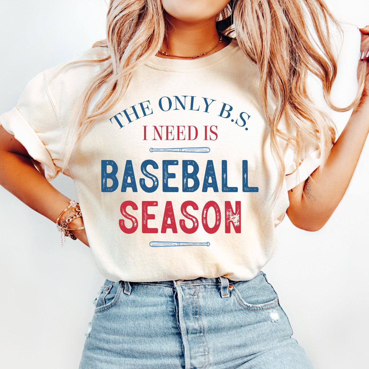 The Only BS I Need Is Baseball Shirt Funny Baseball Shirt Baseball Mama Tshirt Sports Mom Gifts Game Day Shirt Graphic Tee – Aesthetic Look · Must-Have Style