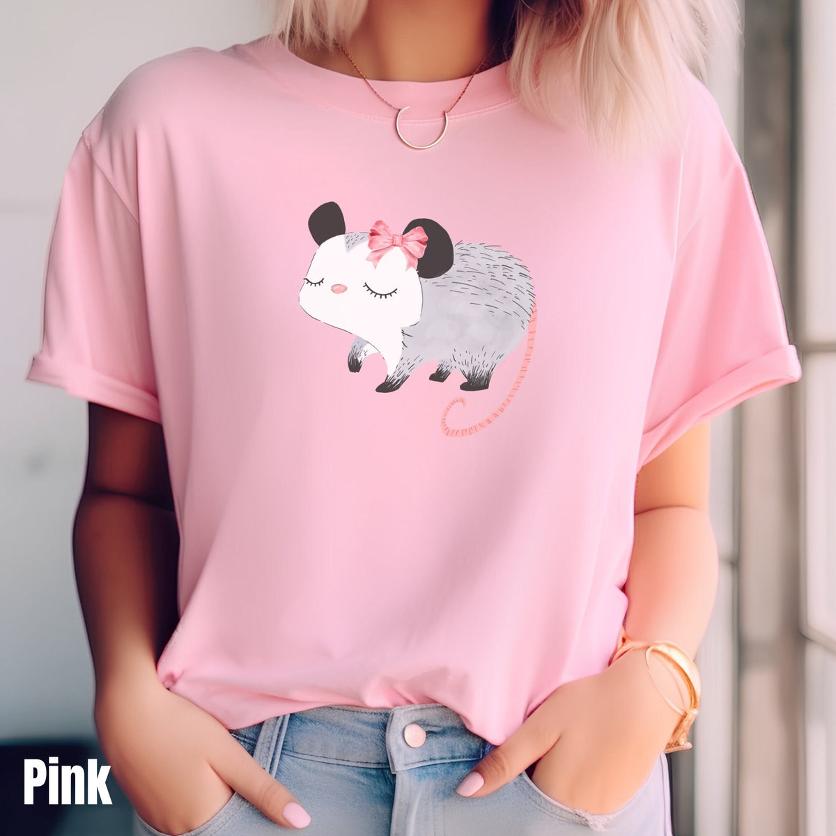 Opossum Shirt Coquette Shirt Possum Gift Pink Bow Shirt Opossum Lover Shirt Soft Girl Era Shirt Cute Possum Tshirt Girly Shirt Graphic Tee – Everyday Comfort · Trending Graphic Apparel