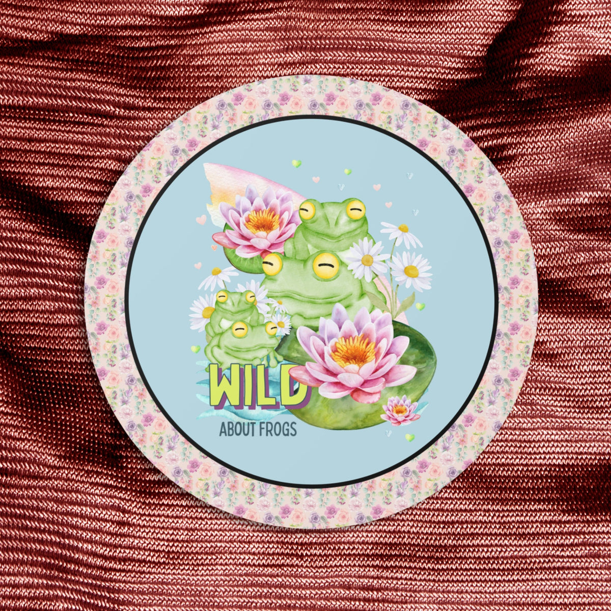 Nostalgic Frog Sticker with Whimsical Aesthetic Whimsigoth Sticker for Frog Lover Funny Frog Gift with Flowers Goblincore Frog Sticker Graphic Tee – Bold Style · Great Gift For Fans