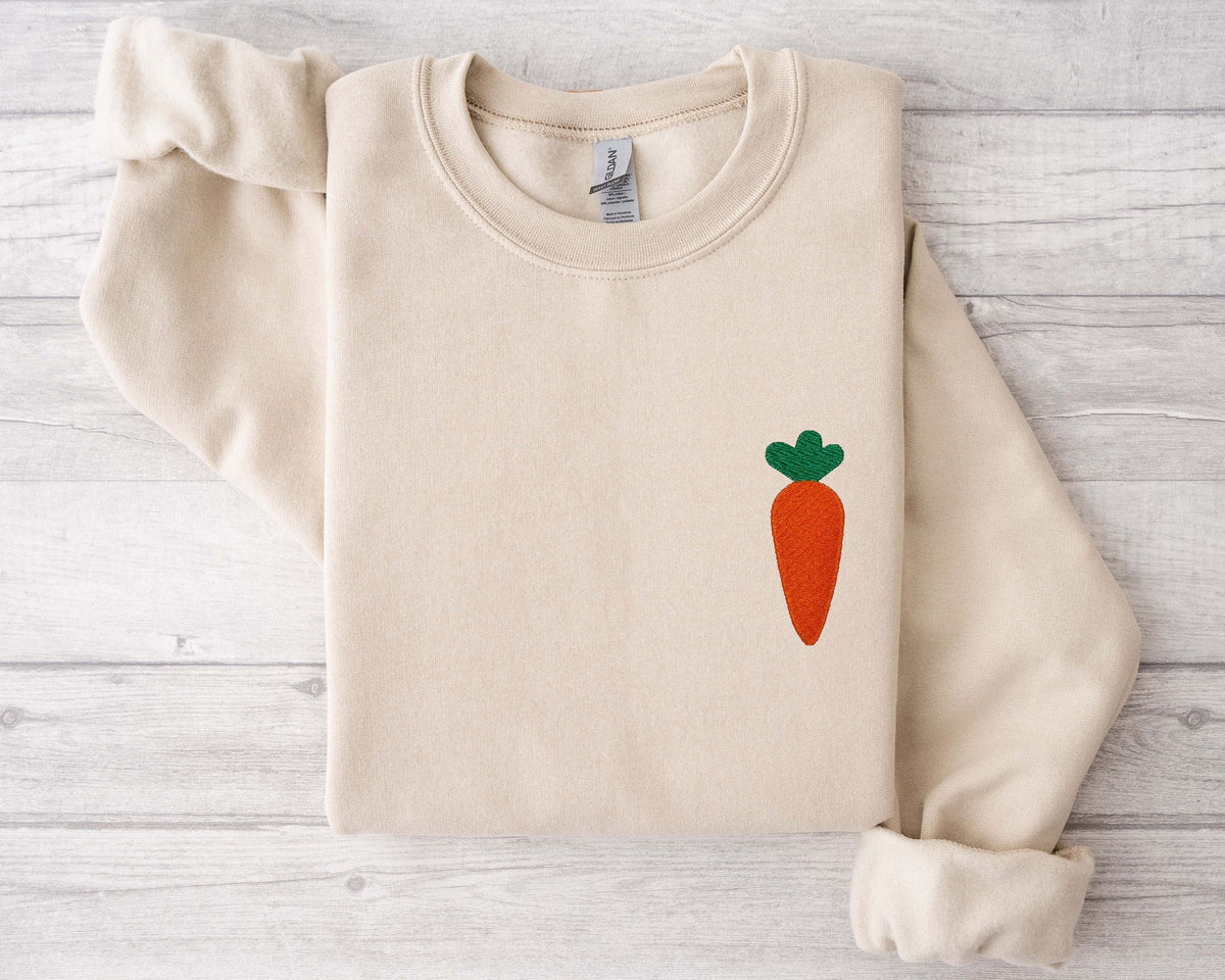 Easter Carrot Embroidered ShirtBunny SweatEmbroidery SweatshirtEaster SweatEaster GiftHappy Easter Embroidery Sweatshirt Sweatshirt – Premium Graphic · Must-Have Style