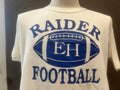 Vintage 8039s EH Raider Football White T Shirt Size L Graphic Tee – Warm & Stylish · Trending Graphic Apparel