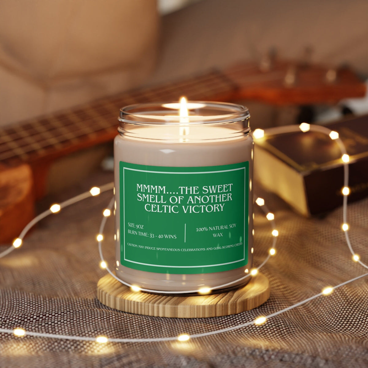 Sweet smell of Another Celtic Victory Candle Premier League Scented Candle Celtic Soccer Gift Game Day Candle for him Graphic Tee – Cozy Vibes · Great Gift For Fans