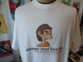 Vintage 200039s Cavemen need love too funny caveman T Shirt 2XL Graphic Tee – Bold Style · Perfect For Daily Wear