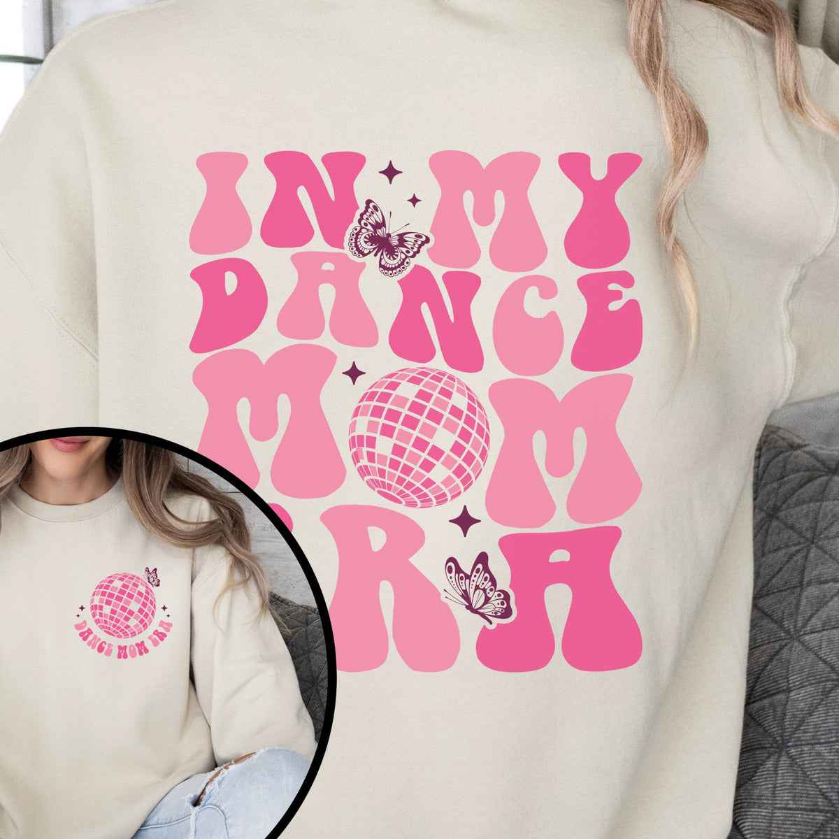 Dance Mom Era DTF Print In My Dance Era DTF Transfer For Dancer T Shirt Design For Dance Teacher Prints For Sweatshirt Disco Ball DTF Print Sweatshirt – Feel-Good Design · Trending Graphic Apparel