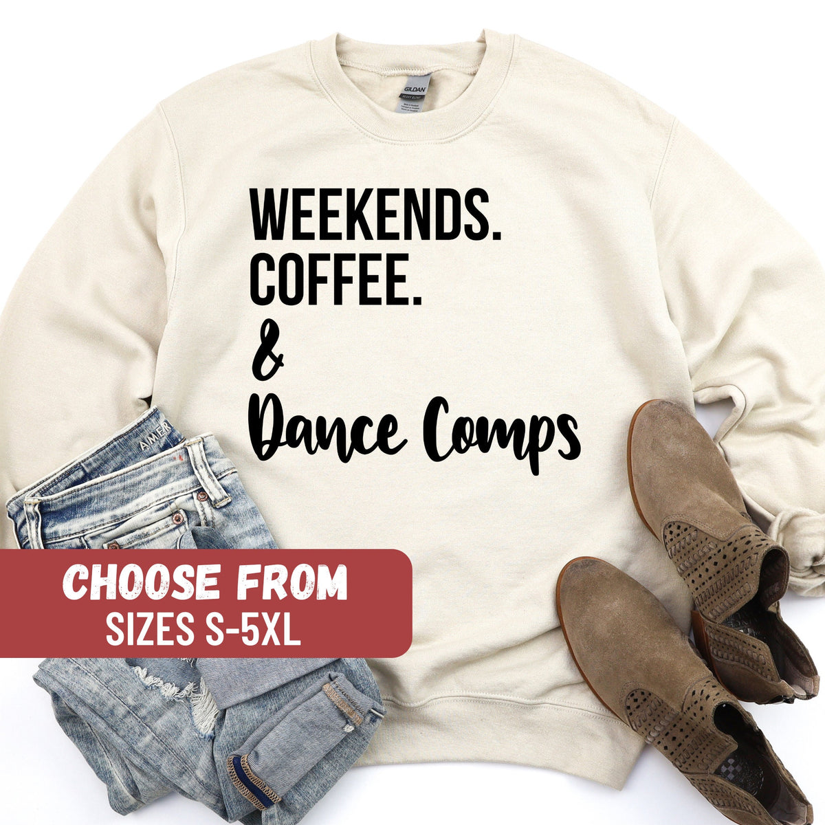 Dance Sweatshirt Dance Competition Sweater Dance Teacher Gift Dance Sweater Dancer Sweater Weekends Coffee And Dance Comps Sweatshirt Sweatshirt – Premium Graphic · High-Quality Print