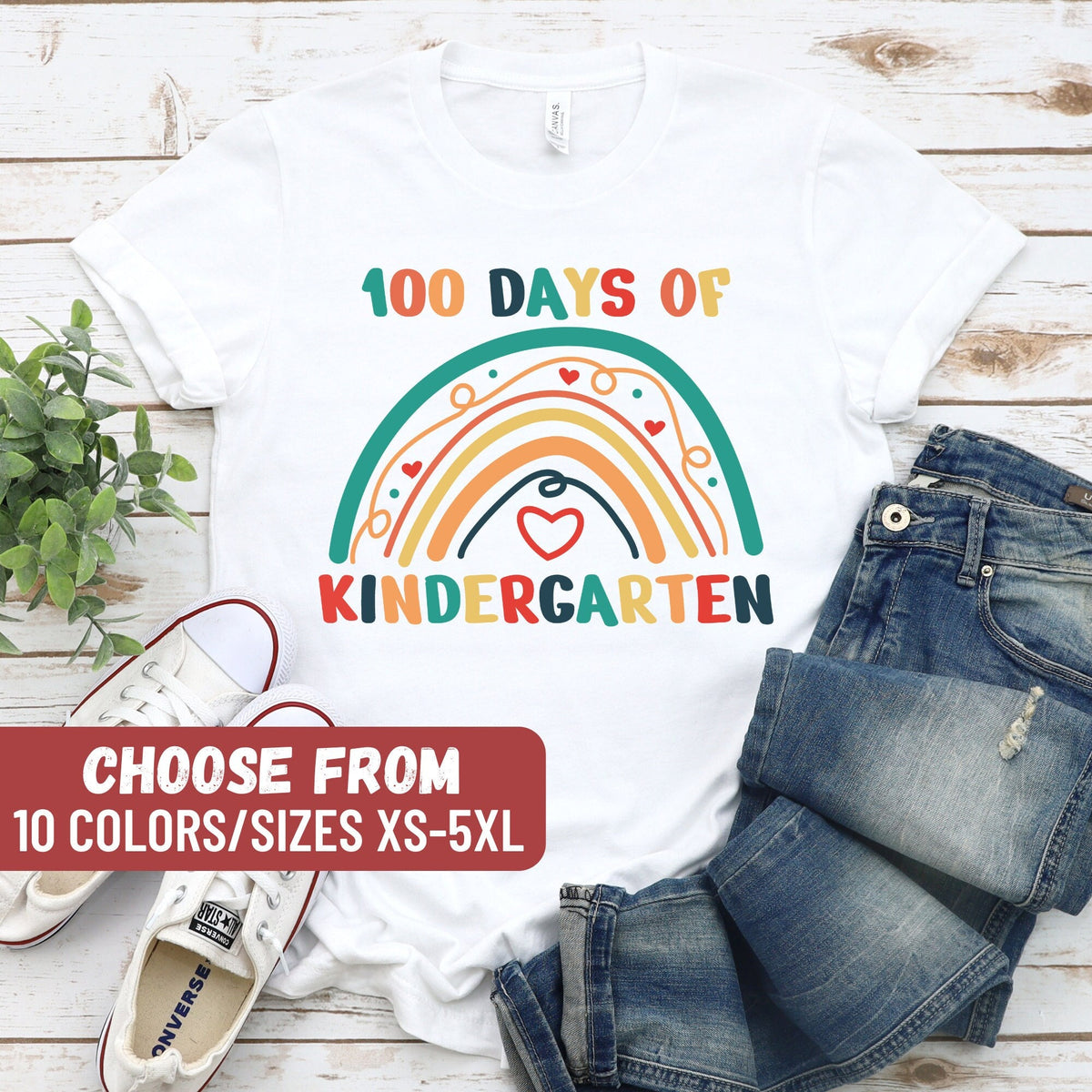 Kindergarten Shirt Kindergarten Teacher Shirt Kindergarten Gift Kindergarten Outfit Teacher Tees 100 Days Of Kindergarten TShirt Graphic Tee – Bold Style · Must-Have Style
