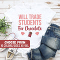 Teacher Valentine Shirt Valentines Day Shirt Valentines Day Gift Valentines Day Teacher Tee Will Trade Students For Chocolate TShirt Graphic Tee – Premium Graphic · Trending Graphic Apparel