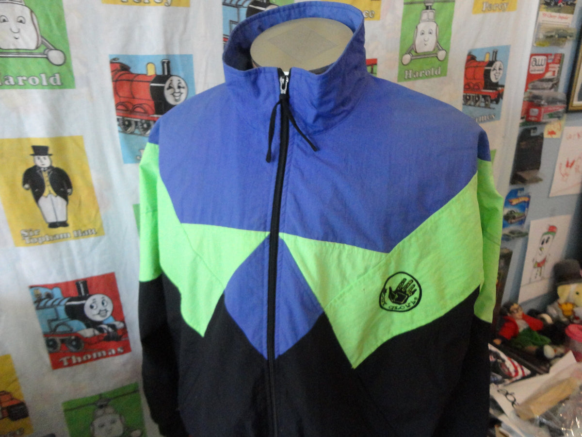 Vintage 9039s Body Glove Neon Windbreaker Jacket Size M Graphic Tee – Warm & Stylish · High-Quality Print