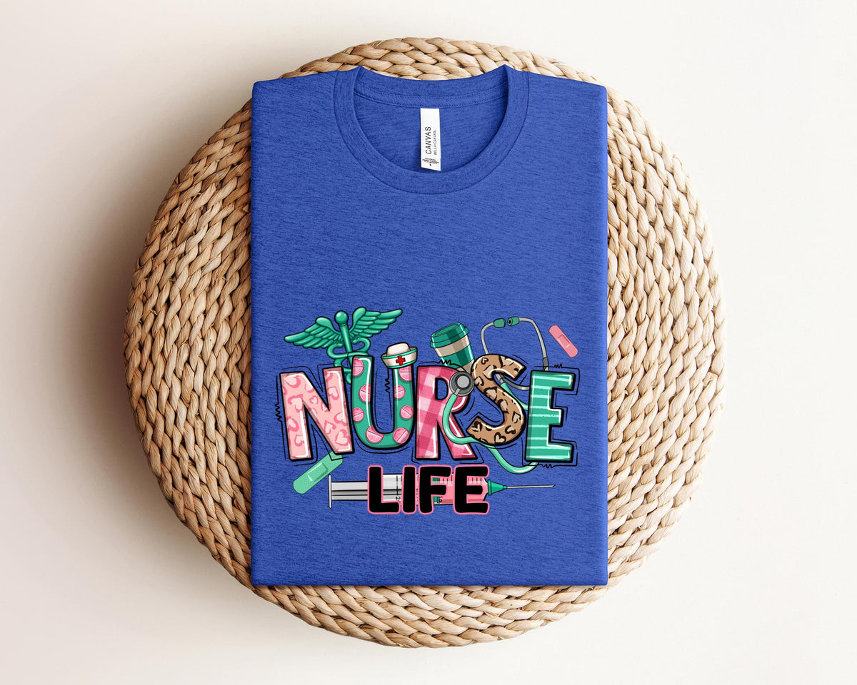 Nurse Life Shirt Leopard Nurse Shirt Gift for Nurse RN Nurse Sweatshirt Nurse Appreciation Shirt Registered Nurse Shirt New Nurse Gift Sweatshirt – Feel-Good Design · Must-Have Style