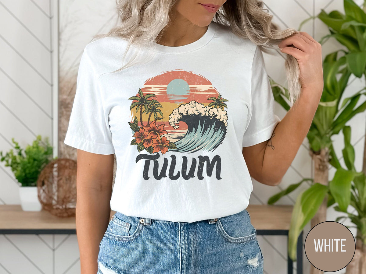 Retro Tulum shirt Tulum T shirt Beach tshirt Tulum gift for her Tulum Vacation Beachy t shirt Summer Gifts Surf tshirt Tulum Sweatshirt Sweatshirt – Soft Feel · Trending Graphic Apparel