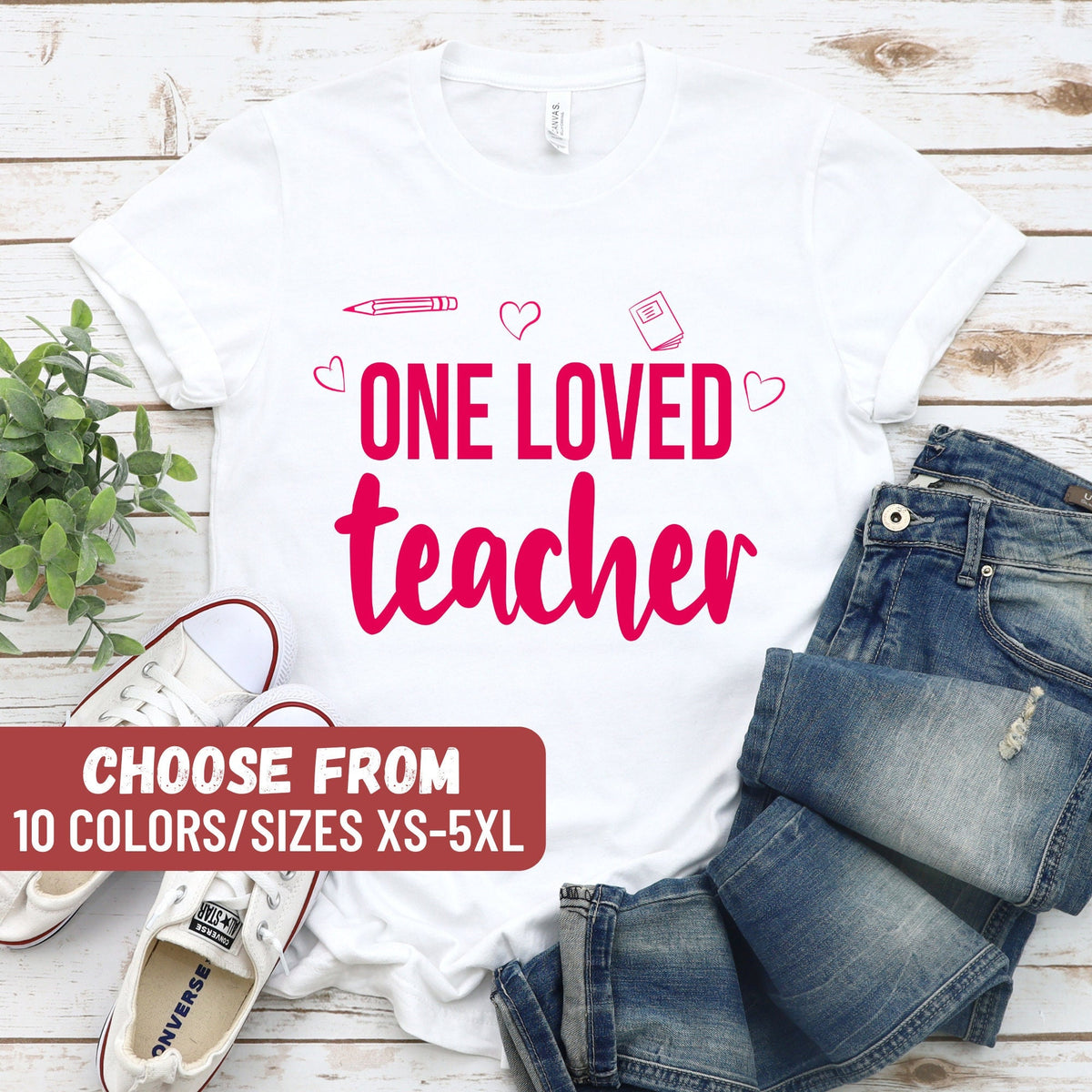 Teacher Valentine39s Day Shirt Kindergarten Teacher Shirt Gift For Teacher Funny Teacher Shirt Teacher Tees One Loved Teacher TShirt Graphic Tee – Aesthetic Look · Top Pick For Any Outfit