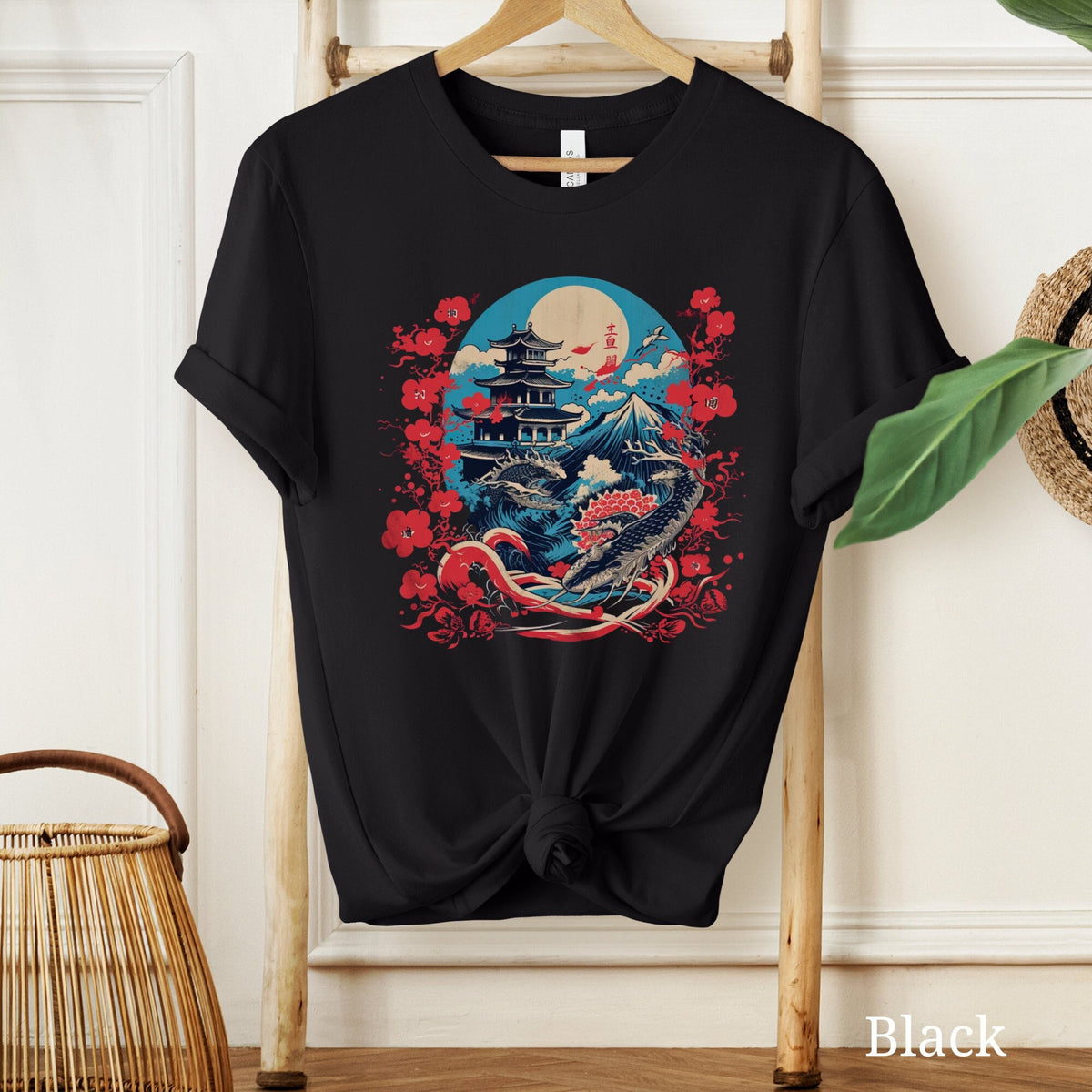 Japanese Shirt Japanese Streetwear Shirt Dragon Gift Mt Fuji Shirt Japanese Aesthetic Japanese Temple Shirt Japan Pagoda Shirt Graphic Tee – Soft Feel · Perfect For Daily Wear