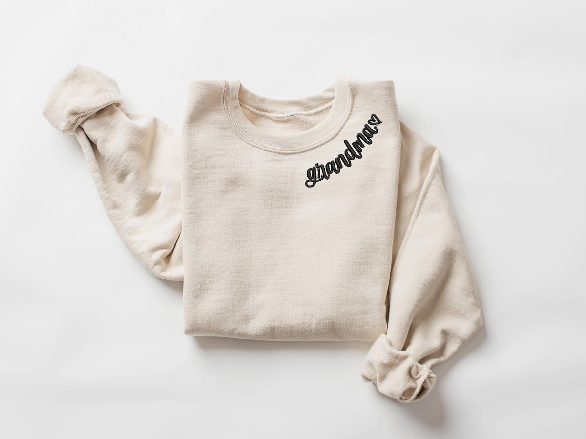 Embroidery Wildflower Grandma ShirtHeart Grandma Embroidery SweatshirtMother39s Day Embroidery ShirtEmbroidery Mother Gift Sweatshirt – Easygoing Wear · Trending Graphic Apparel