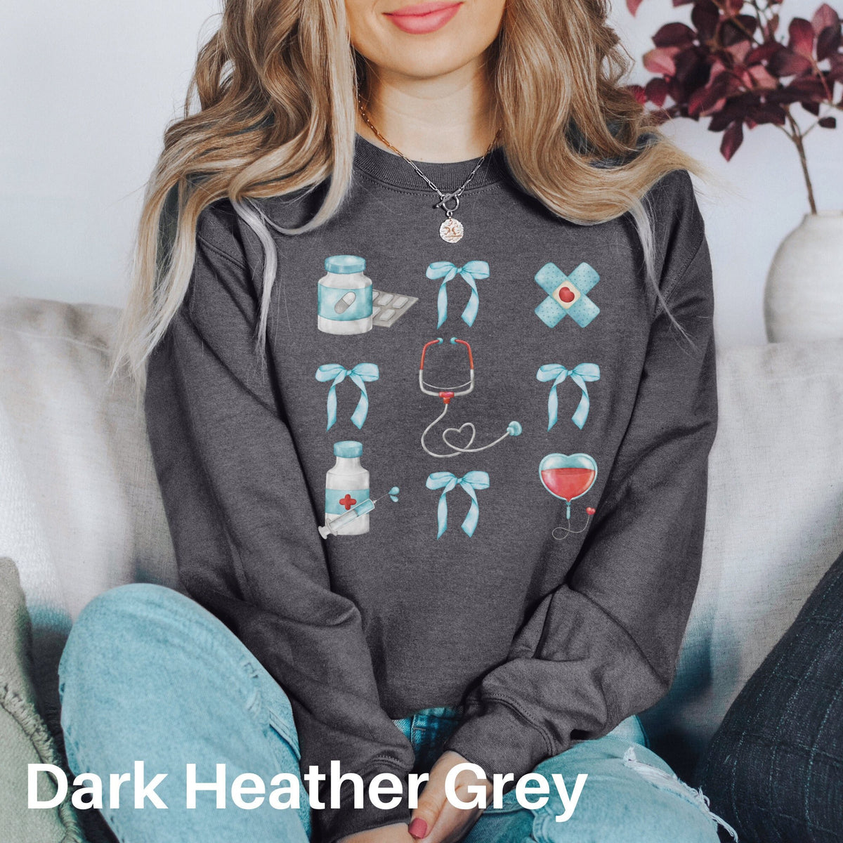 Cute Nurse Sweatshirt Nurse Appreciation Gift Coquette Sweater Coquette Aesthetic Registered Nurse Gift Nurse Graduation Gift Sweatshirt – Easygoing Wear · Trending Graphic Apparel