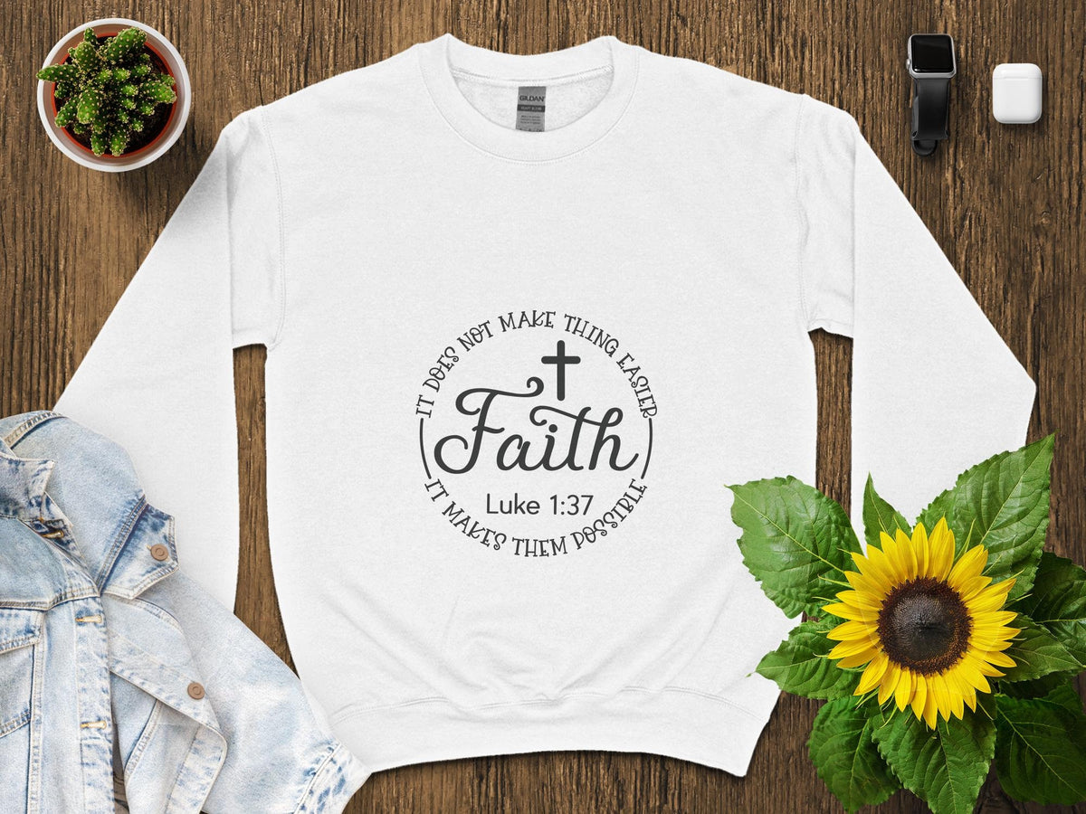 Inspirational Faith Quote T Shirt Luke Scripture Tee Christian Gift Unisex Bible Verse Shirt Graphic Tee – Aesthetic Look · Must-Have Style