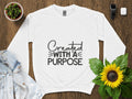 Inspirational Quote T Shirt Created with a Purpose Positive Message Tee Unisex Motivational Shirt Graphic Tee – Warm & Stylish · High-Quality Print