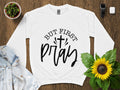 Inspirational Christian T Shirt But First Pray Faith Based Script Tee Religious Casual Wear Unisex Gift Idea Graphic Tee – Easygoing Wear · Perfect For Daily Wear
