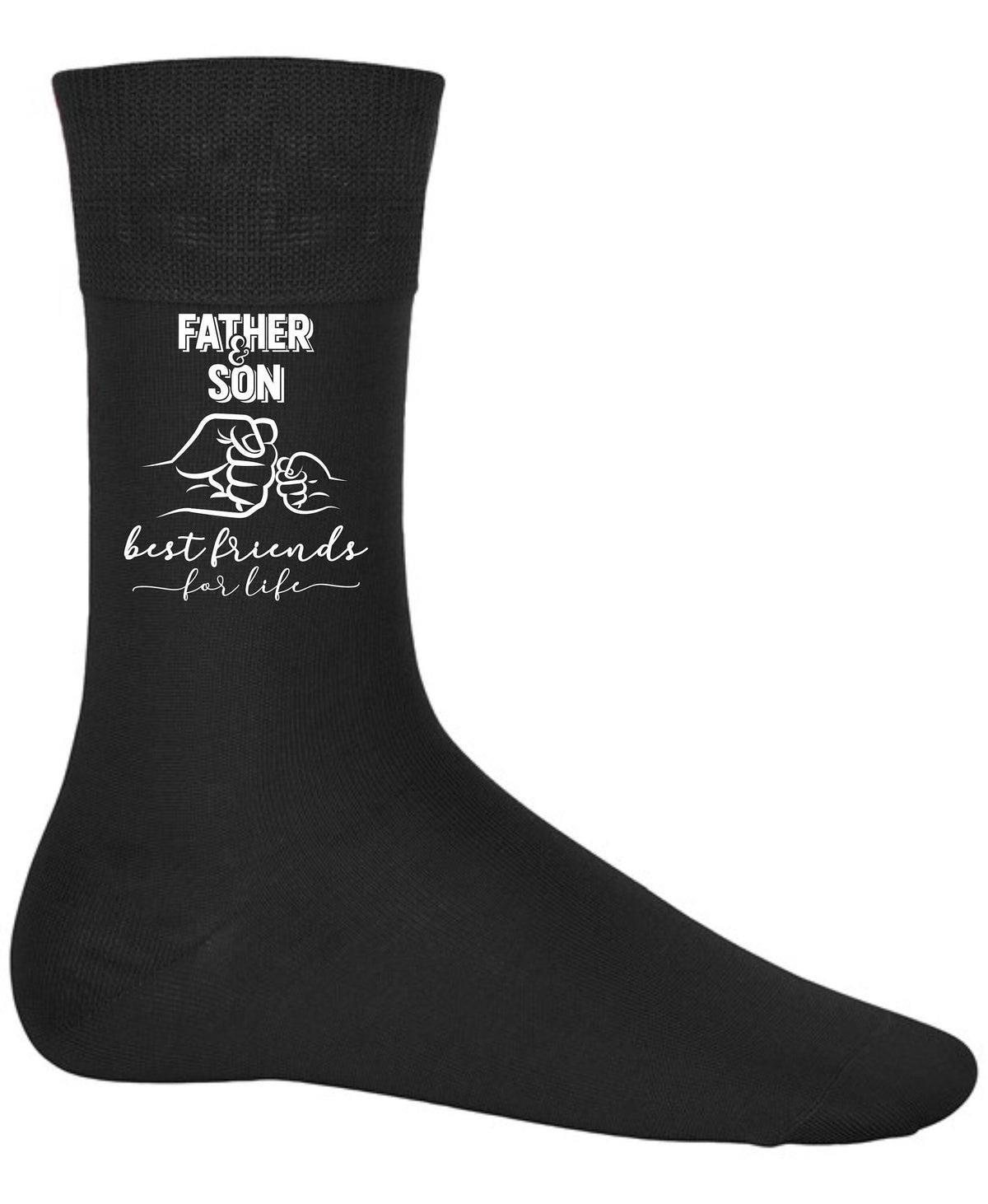 Fathers Day Gifts Novelty Socks For Men Mens Footwear Birthday Gifts For Dad Father Son Best Friends For Life Graphic Tee – Aesthetic Look · Perfect For Daily Wear