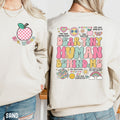 Personalized Teacher Sweatshirt Dear Tiny Humans Behind Me Sweater Teacher Custom Name Sweater Teacher Appreciation Gift Back To School Sweatshirt – Aesthetic Look · Trending Graphic Apparel