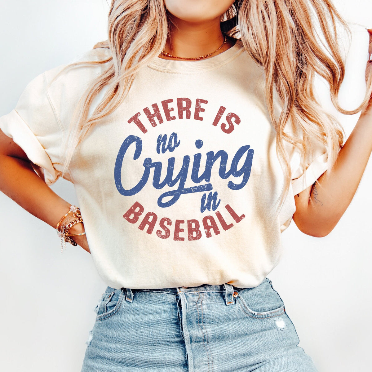There39s No Crying in Baseball Shirt Baseball Mama Tshirt Sports Mom Gifts Game Day Shirt Basketball Ball Mom Shirt Graphic Tee – Easygoing Wear · Top Pick For Any Outfit