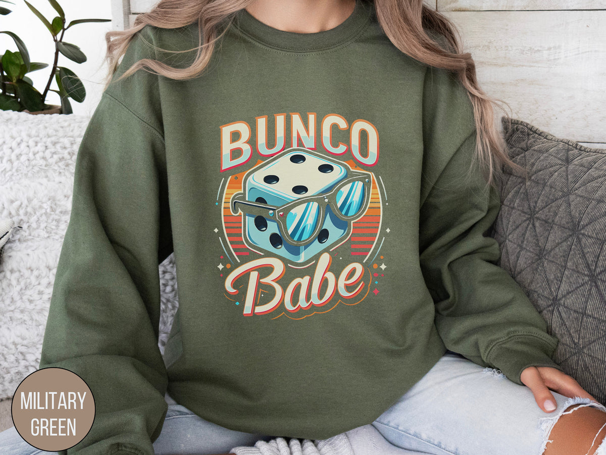 Bunco Babe Sweatshirt Bunco Party Dice Game Funny Bunco Sweatshirt Bunco Drunko tee Lucky Bunco Shirt Lucky Dice Roll Shirt Bunco Sweater Sweatshirt – Feel-Good Design · Must-Have Style