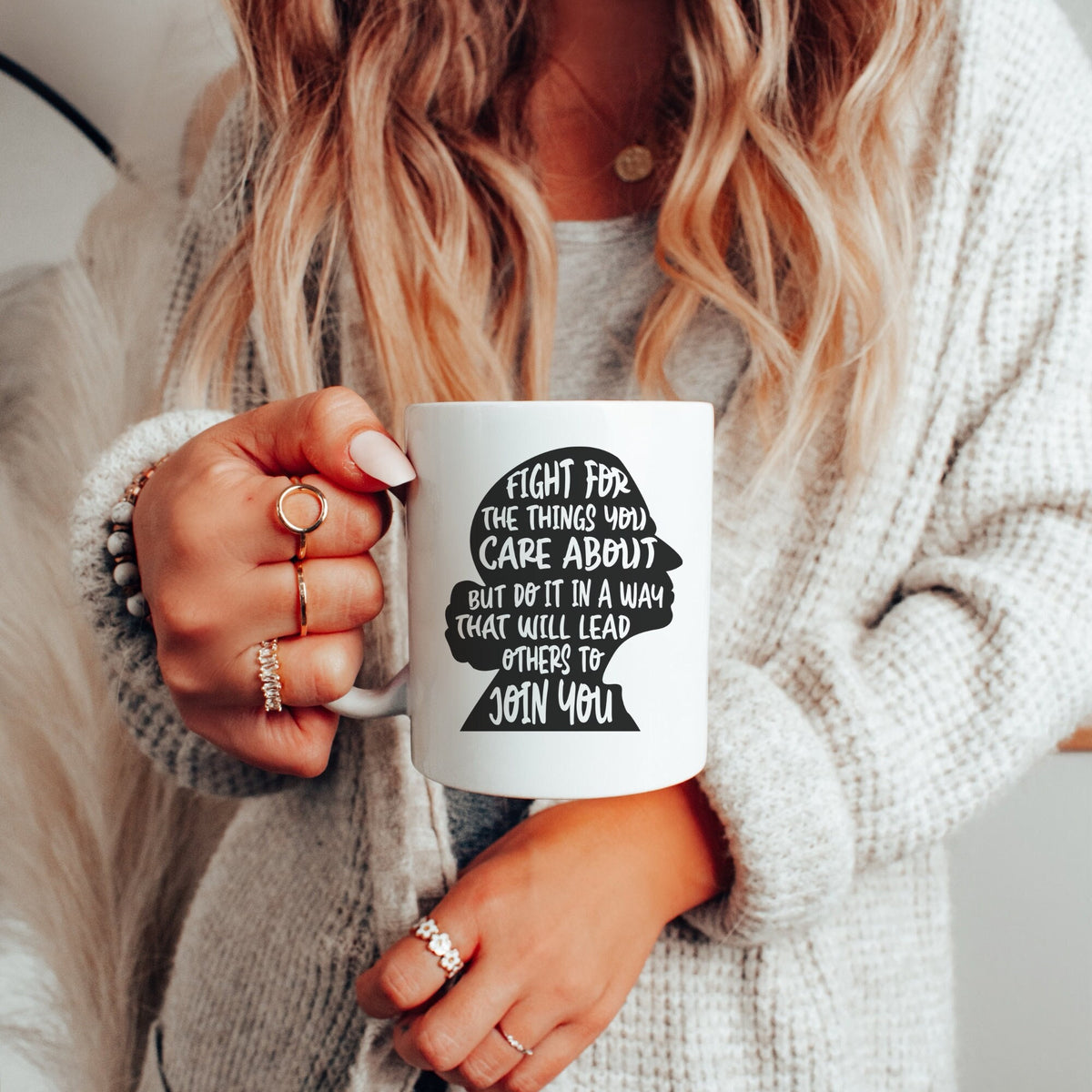 RBG Coffee Mug Womens Rights Coffee Mug Feminist Gift Pro Choice Coffee Cup Graphic Tee – Everyday Comfort · High-Quality Print