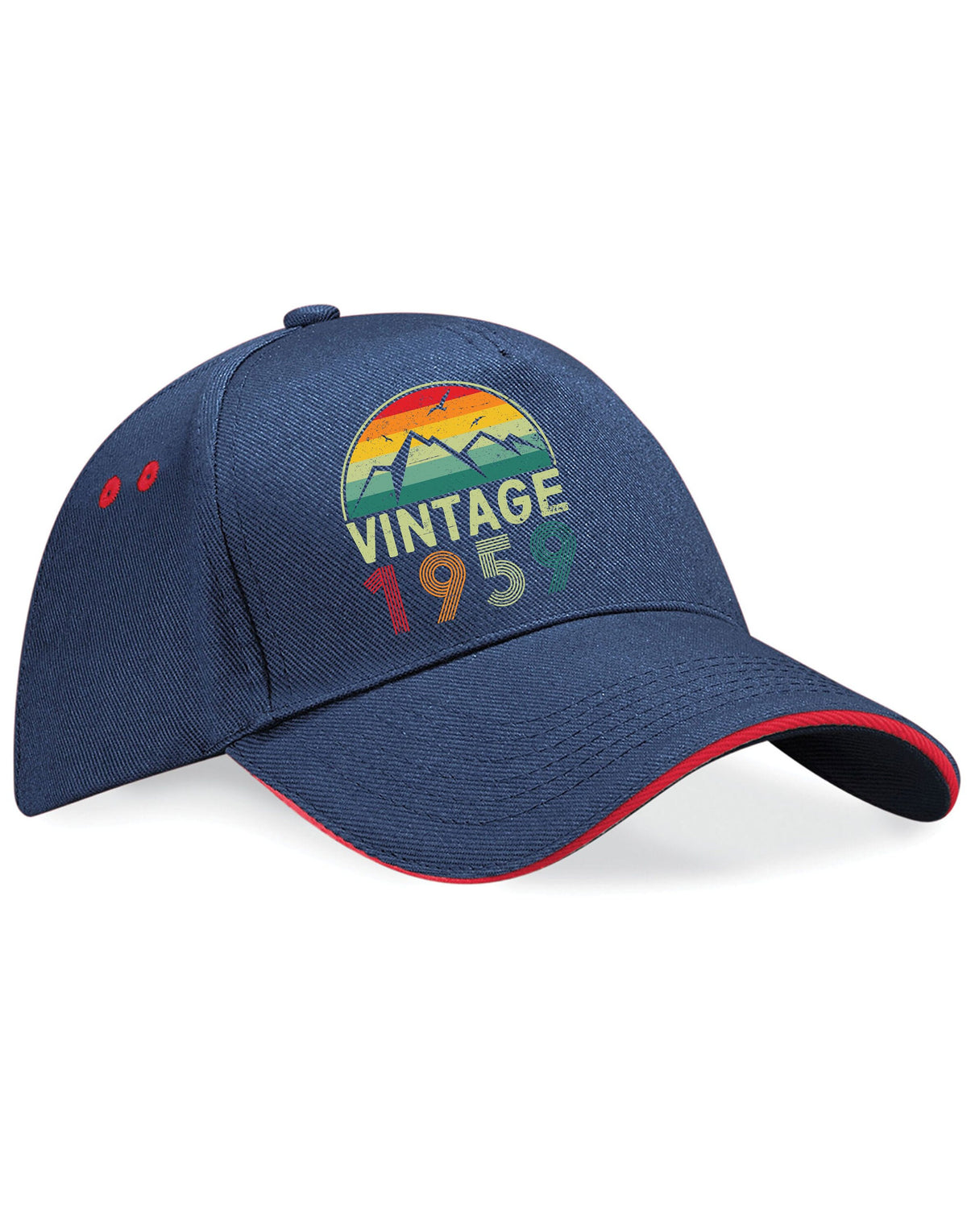 65th Birthday Hat 65 Years Old Born In 1959 Gifts 5 Panel Cotton Cap Sandwich Peak Vintage 1959 Graphic Tee – Cozy Vibes · Trending Graphic Apparel