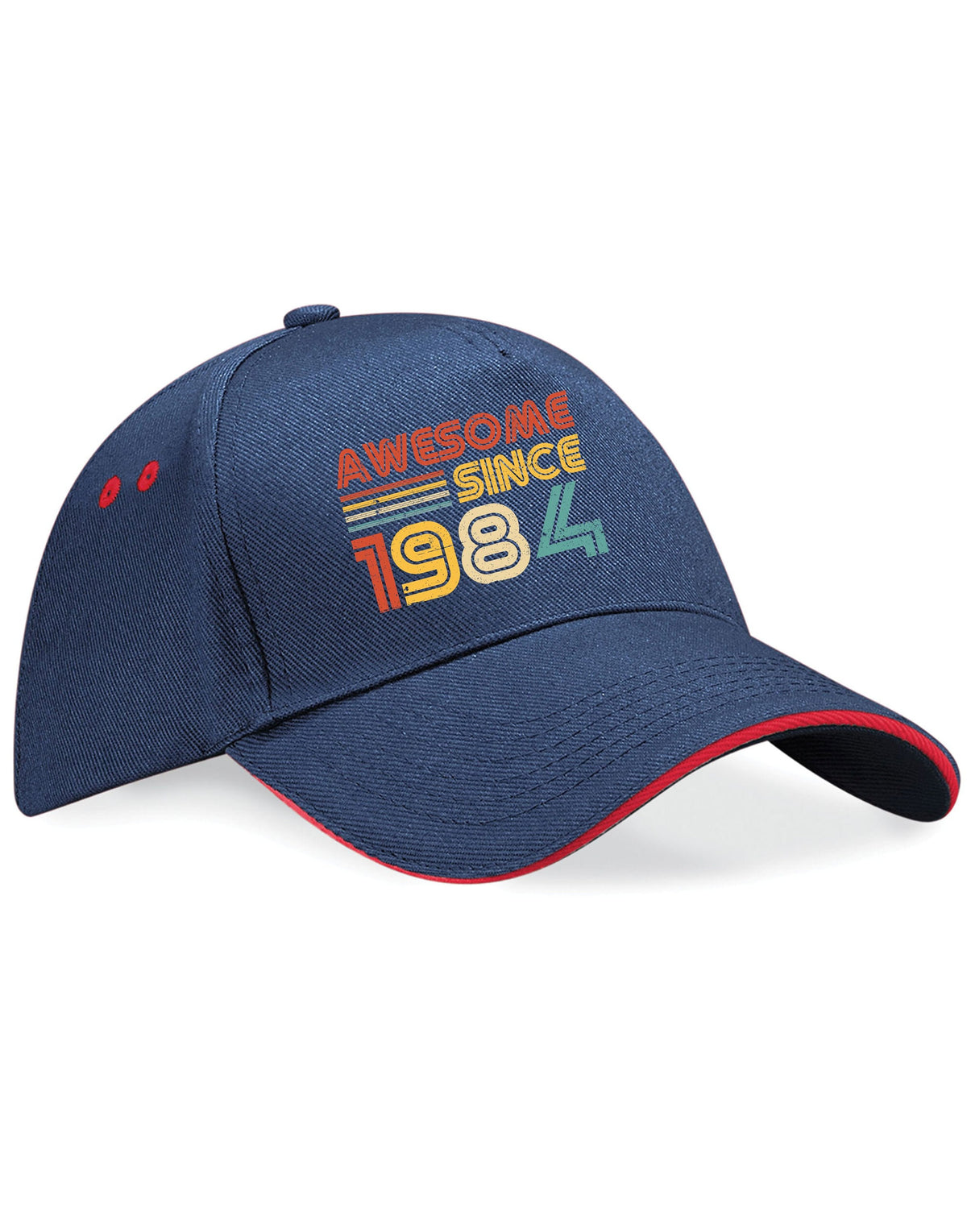 40th Birthday Hat 40 Years Old Born In 1984 Gifts 5 Panel Cotton Cap Sandwich Peak Awesome Since 1984 2 Graphic Tee – Feel-Good Design · Great Gift For Fans