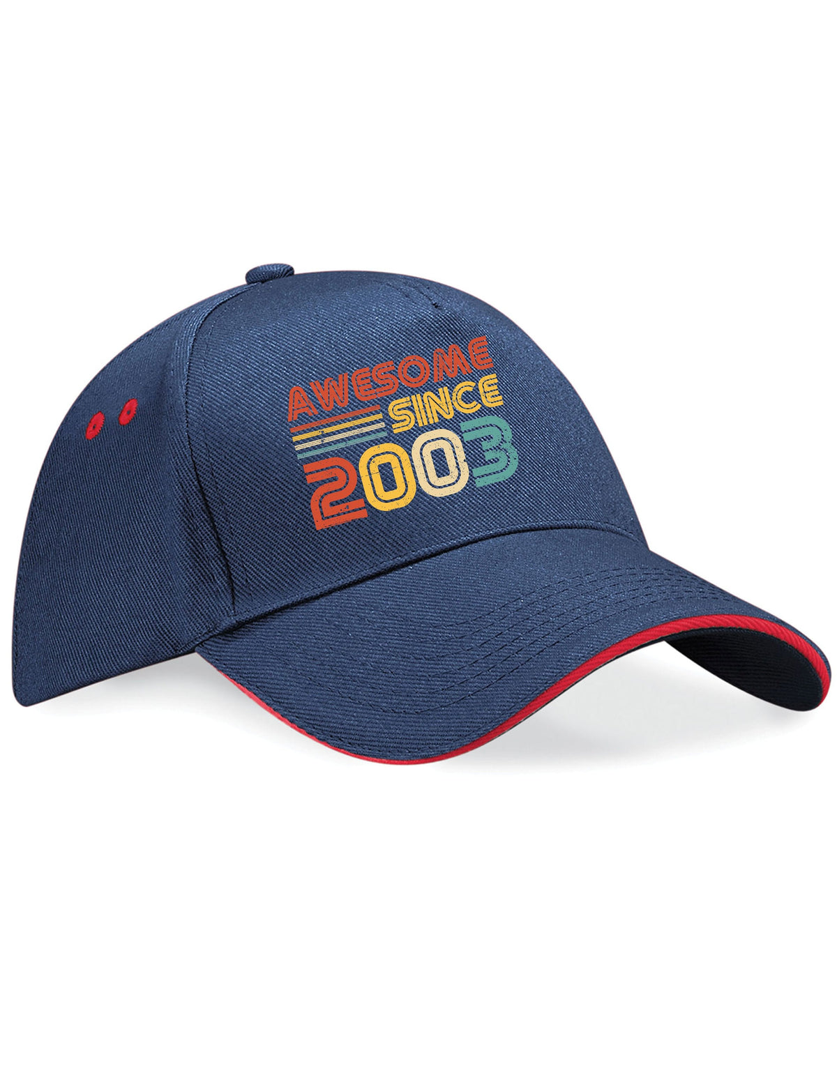 21st Birthday Hat 21 Years Old Born In 2003 Gifts 5 Panel Cotton Cap Sandwich Peak Awesome Since 2003 2 Graphic Tee – Everyday Comfort · Must-Have Style