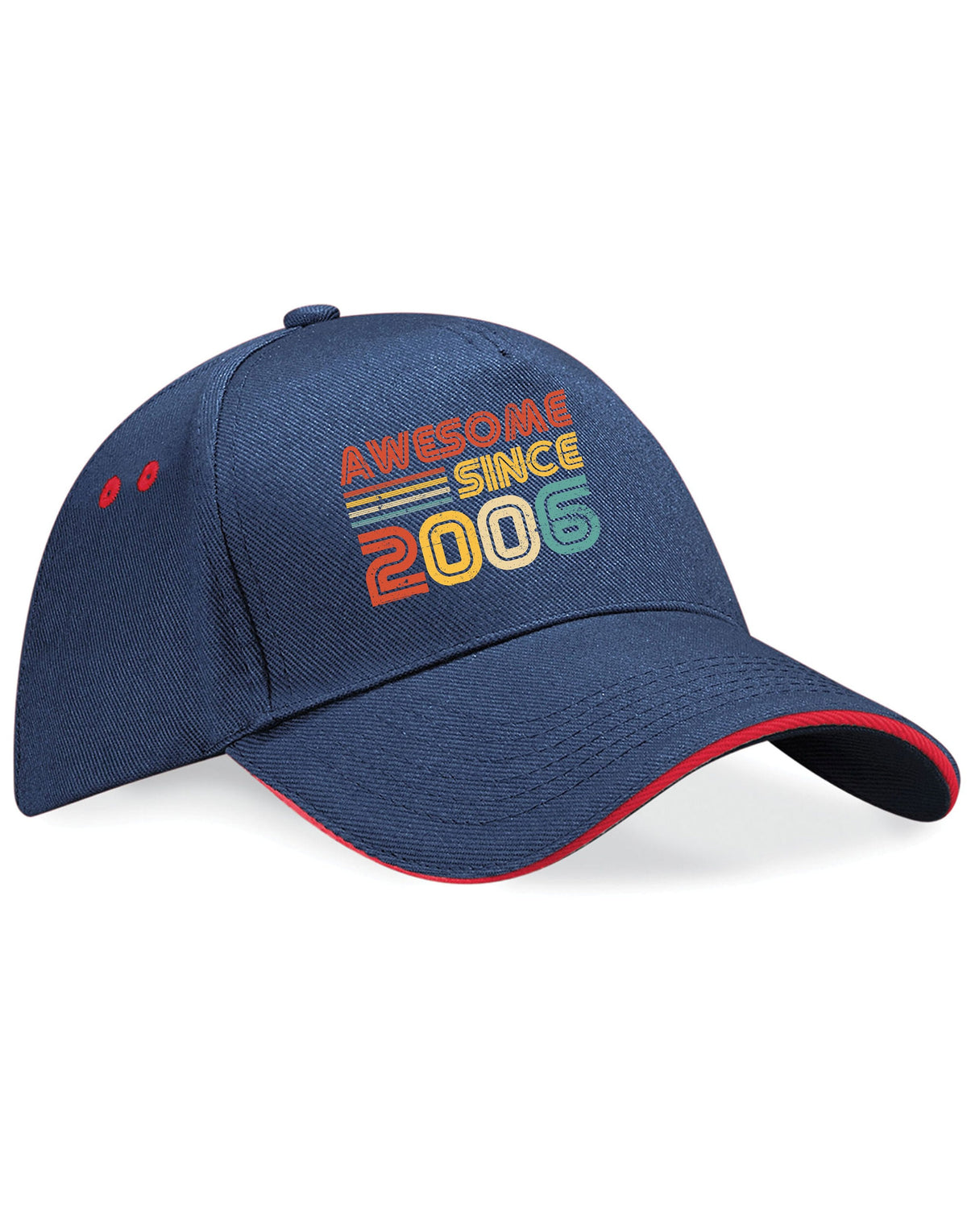18th Birthday Hat 18 Years Old Born In 2006 Gifts 5 Panel Cotton Cap Sandwich Peak Awesome Since 2006 2 Graphic Tee – Warm & Stylish · Top Pick For Any Outfit